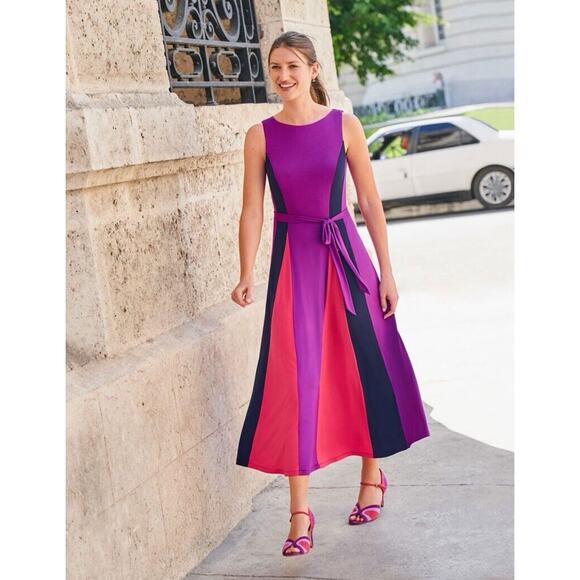 Boden Purple and Pink Maxi Dress - Picture 9 of 16
